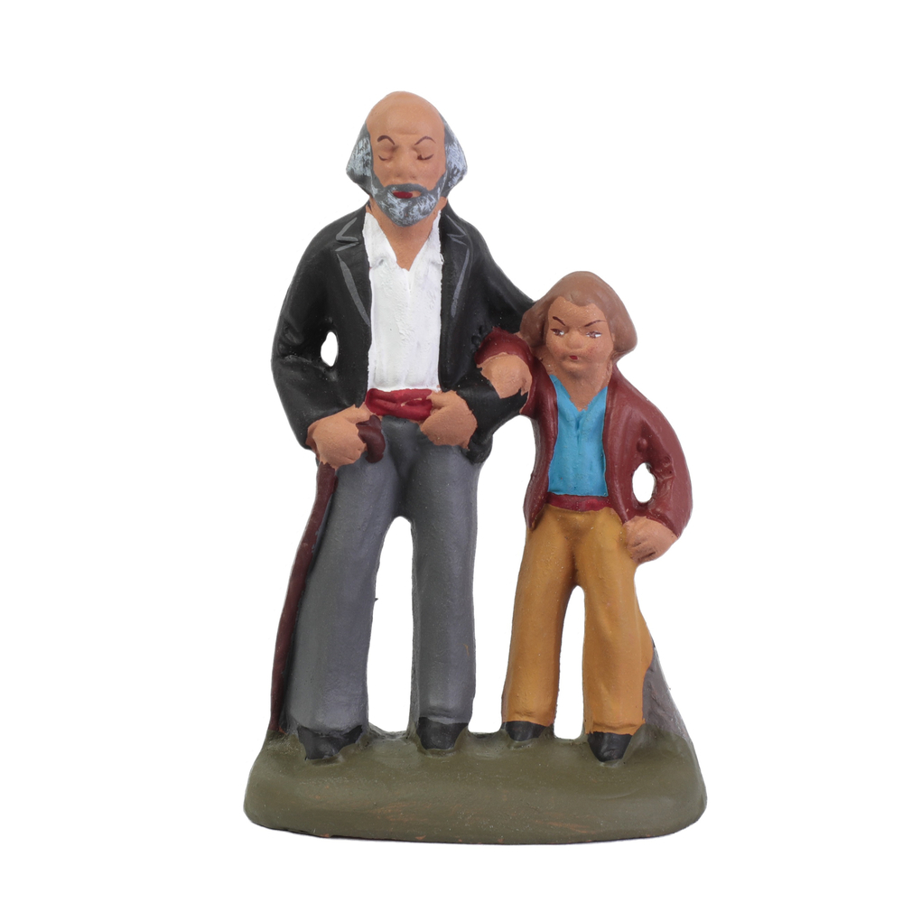 Santon Aveugle et son fils