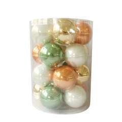 Set de boules en verre couleur mix Ã˜3,5 cm
