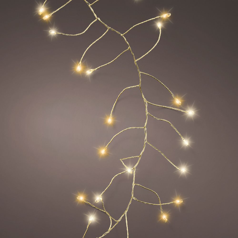Guirlande Lumineuse Noël 700 LED Micro - Blanc Chaud, 14 Mètres, 8 Fonctions, Minuterie - Pour Intérieur/Extérieur