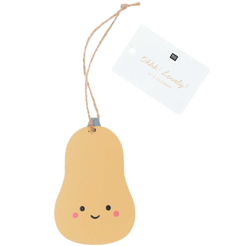 PENDENTIF CITROUILLE BOIS-(937826)