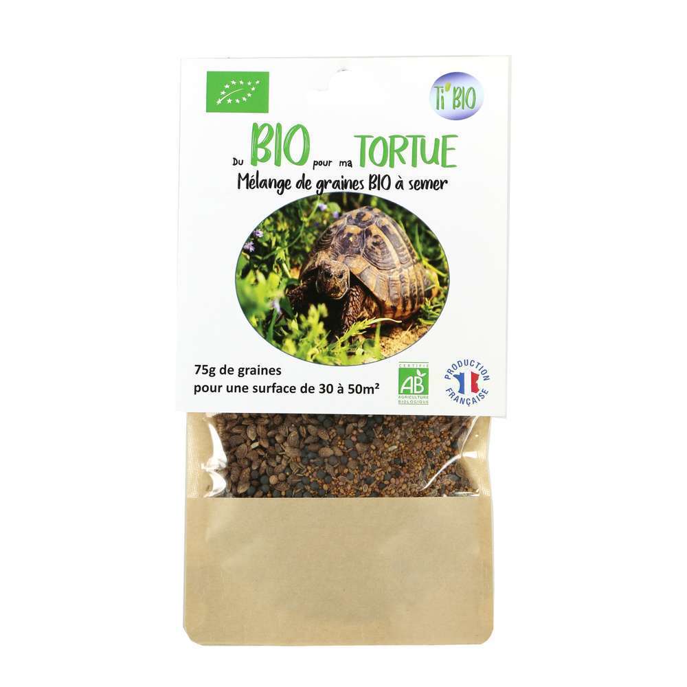 Mélange de Graines à Semer ''Du Bio pour ma pour Tortue 75G