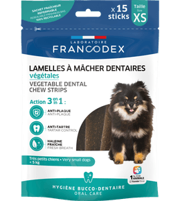 Lamelles à mâcher dentaires pour chiot/très petit chien 114g