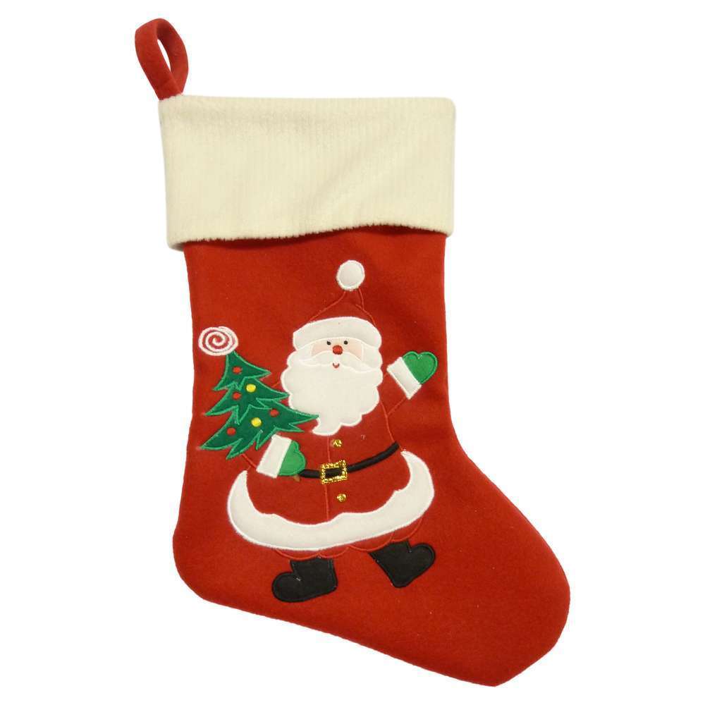 Chaussette Noel A Suspendre Pere Noel 46cm Truffaut