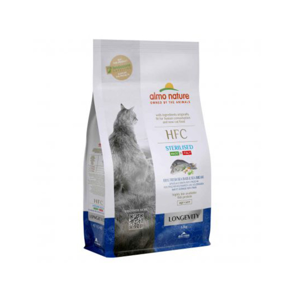 Croquettes pour chat Senior stérilisé (daurade & bar) 1,2kg