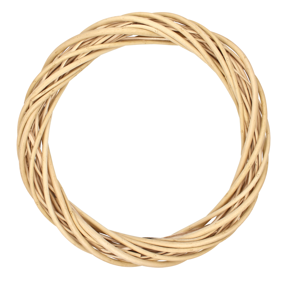 Couronne en osier naturel D.30 cm