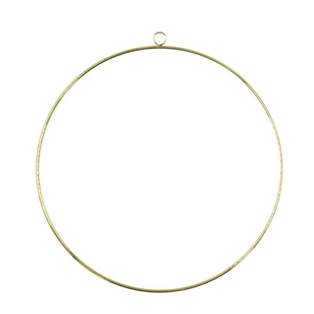 CERCLE METAL DORE DIAM 25CM-(942873)
