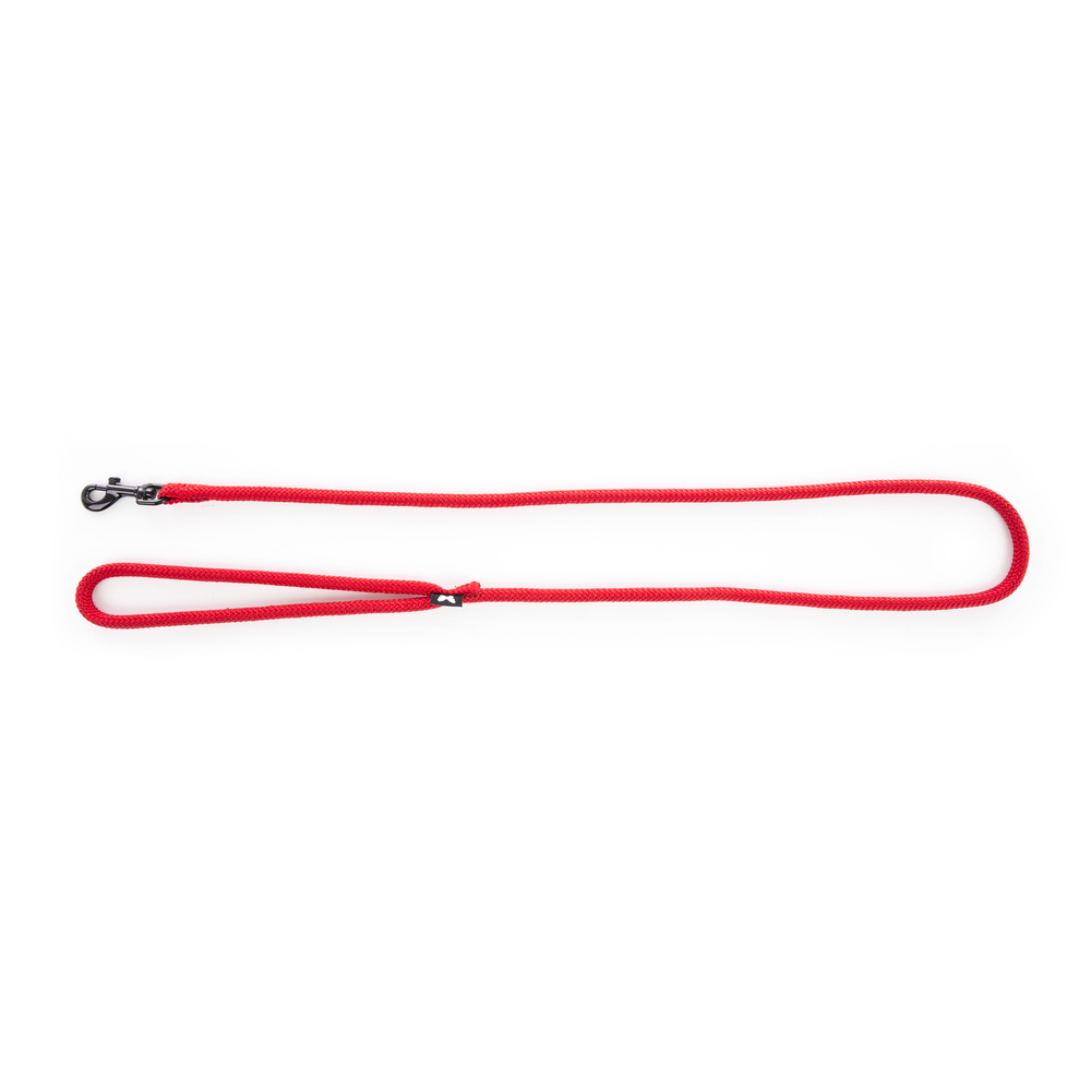 Laisse en nylon rond pour chien 9mmX200cm rouge