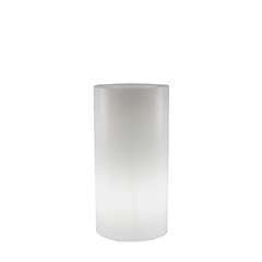 Pot de fleurs cylindrique lumineux Palma 70 lumière froide