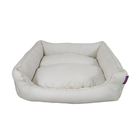 Sofa blanc pour chien - L. 75 cm