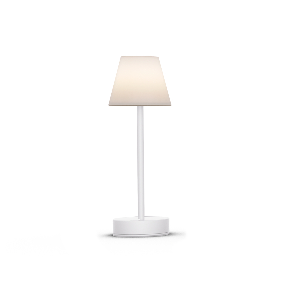Lampadaire d'extérieur Lola en polypropylène blanc - D.11xH.32 cm