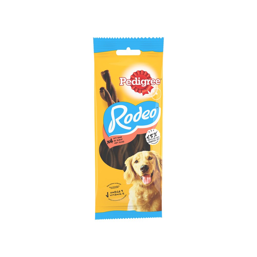 Friandises Rodeo au bœuf pour chien x4 - 70g