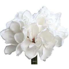 Bouquet de magnolias artificiels Creme
