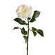 Rose Maya artificielle Blanc Neige H 75 cm