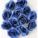 Tetes de rose Artificielle X 12 Bleu D 4 5