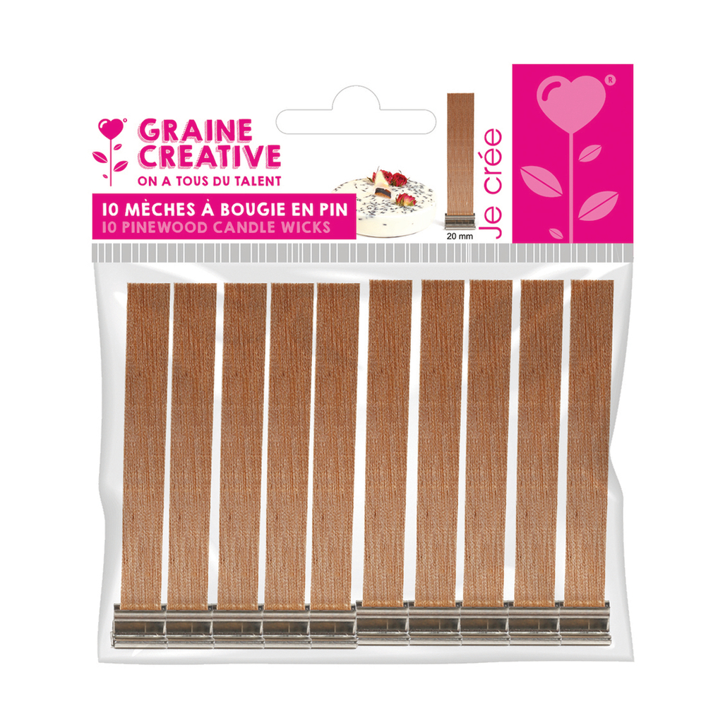 SACHET 10 MECHES BOUGIE L PIN-(950058)