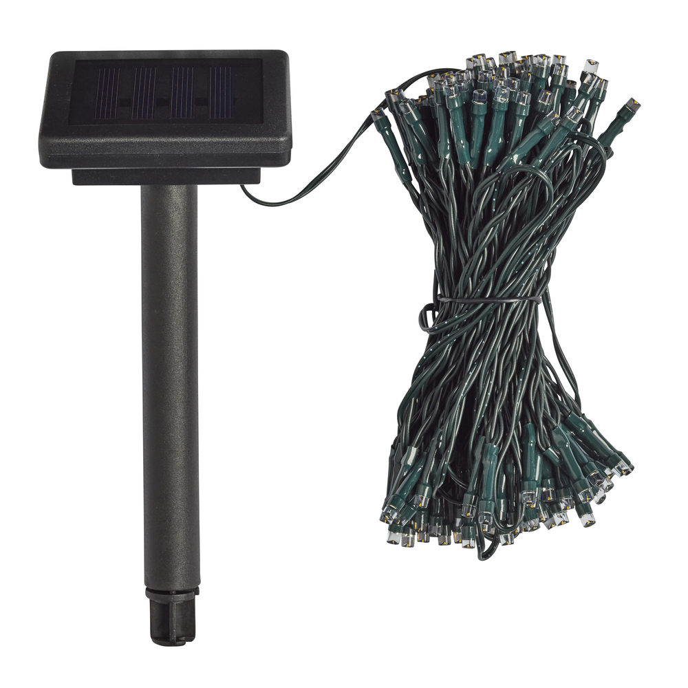 Guirlande solaire 200 LED en plastique - L.21,9 m