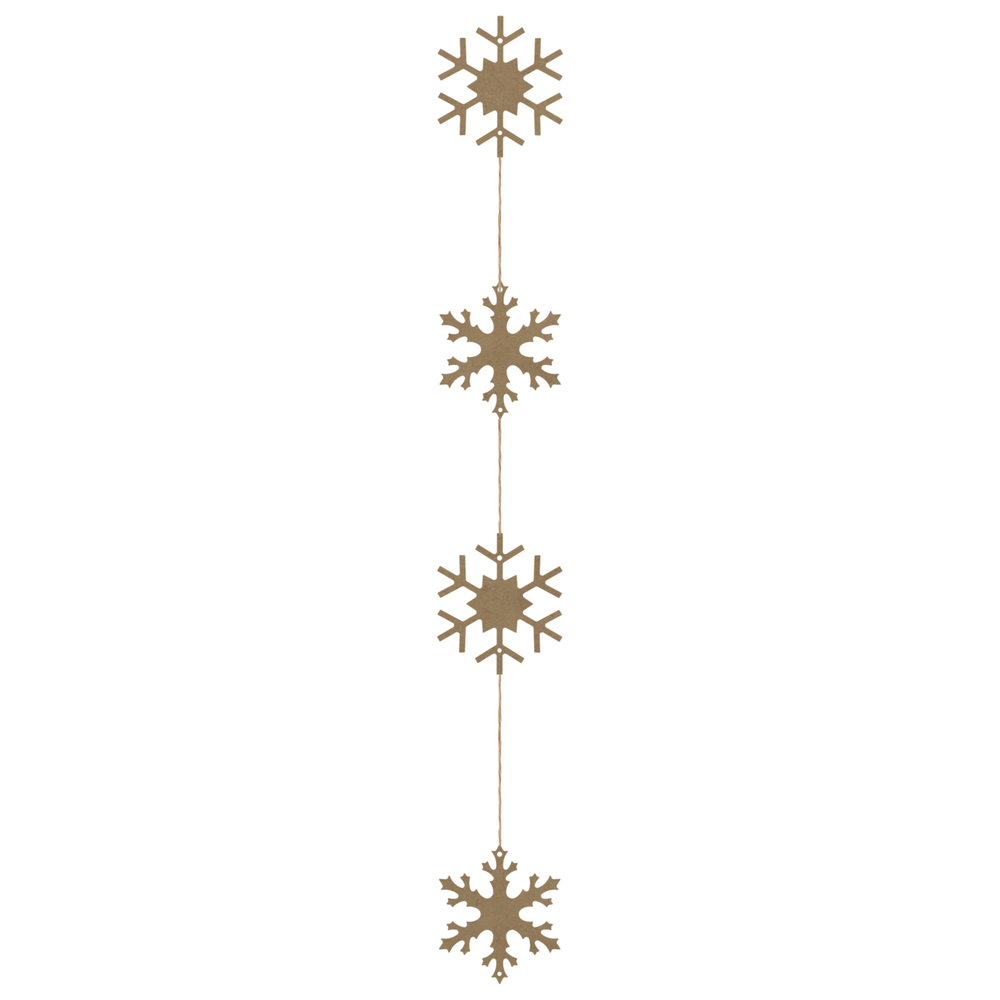 GUIRLANDE 4 FLOCONS CORDE-(951388)