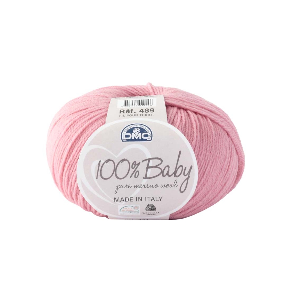 Couverture bébé en laine merinos Disana - Lilas