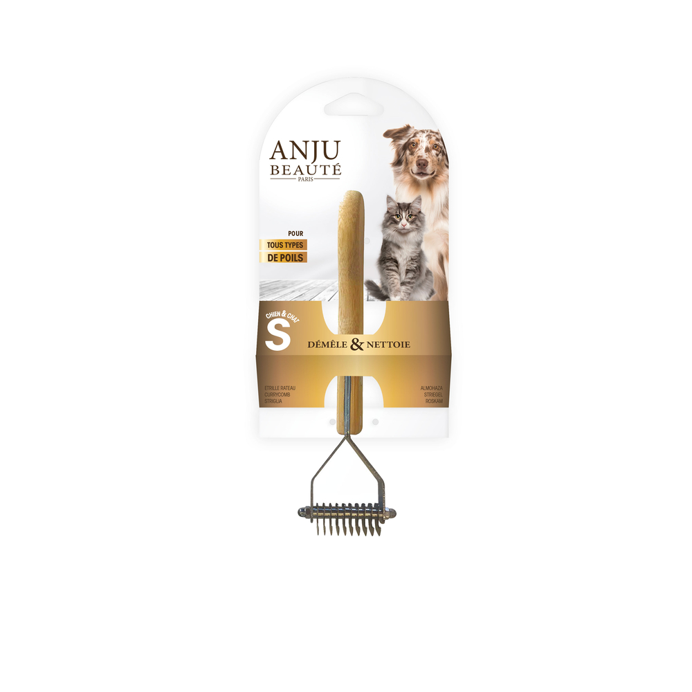 Etrille râteau Hamiform S pour chien et chat