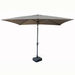 Parasol rectangle 2x3m inclinable - taupe
