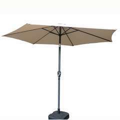 Parasol rond 3m inclinable-beige