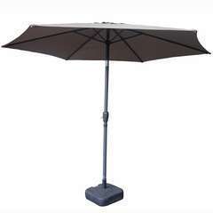 Parasol rond 3m inclinable- taupe