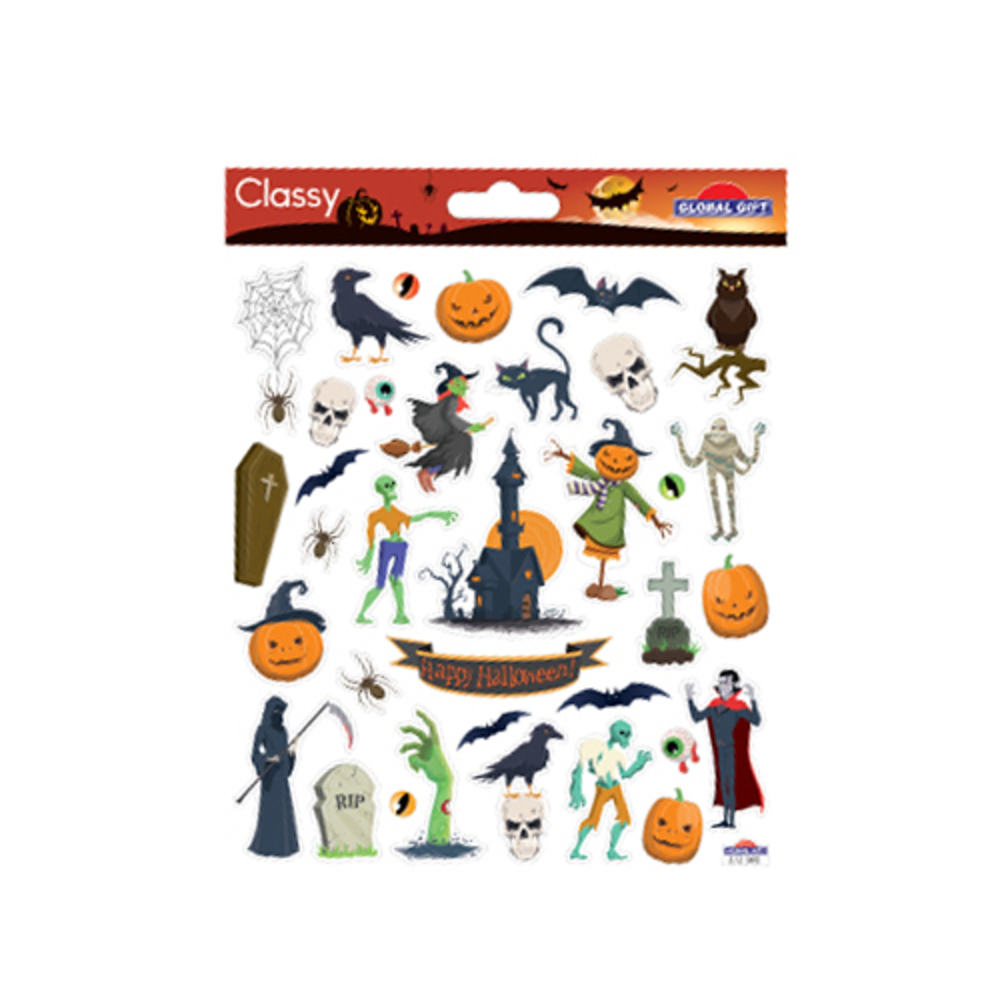 Stickers Classy Halloween 15x17cm