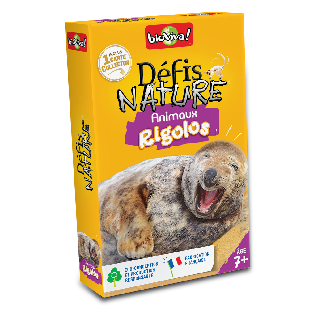 Jeu de cartes Défis Nature - Animaux rigolos