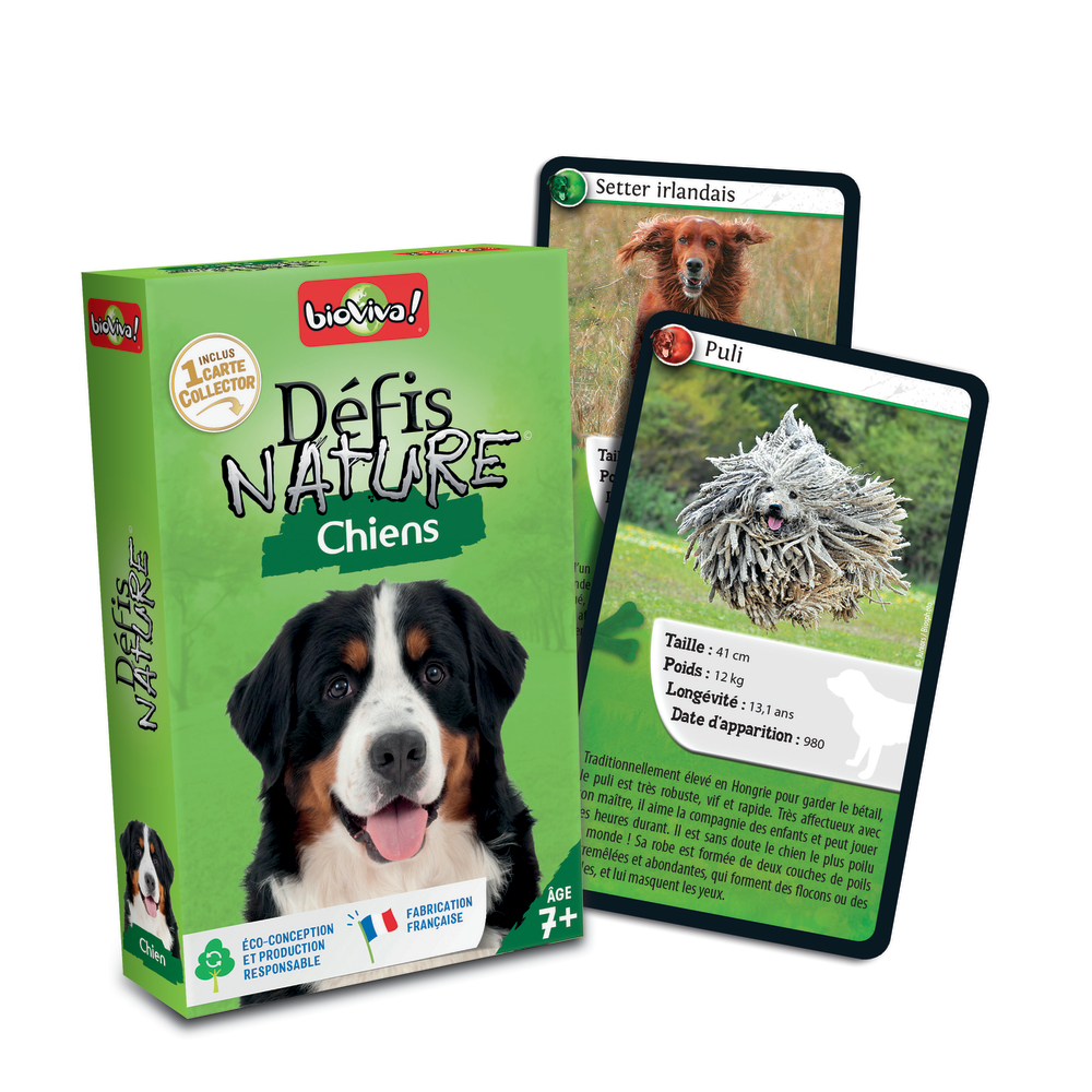Jeu de cartes Défis Nature - Chiens