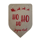 Fanion "Ho Ho Ho - Joyeux Noël" en médium (x4 pièces)