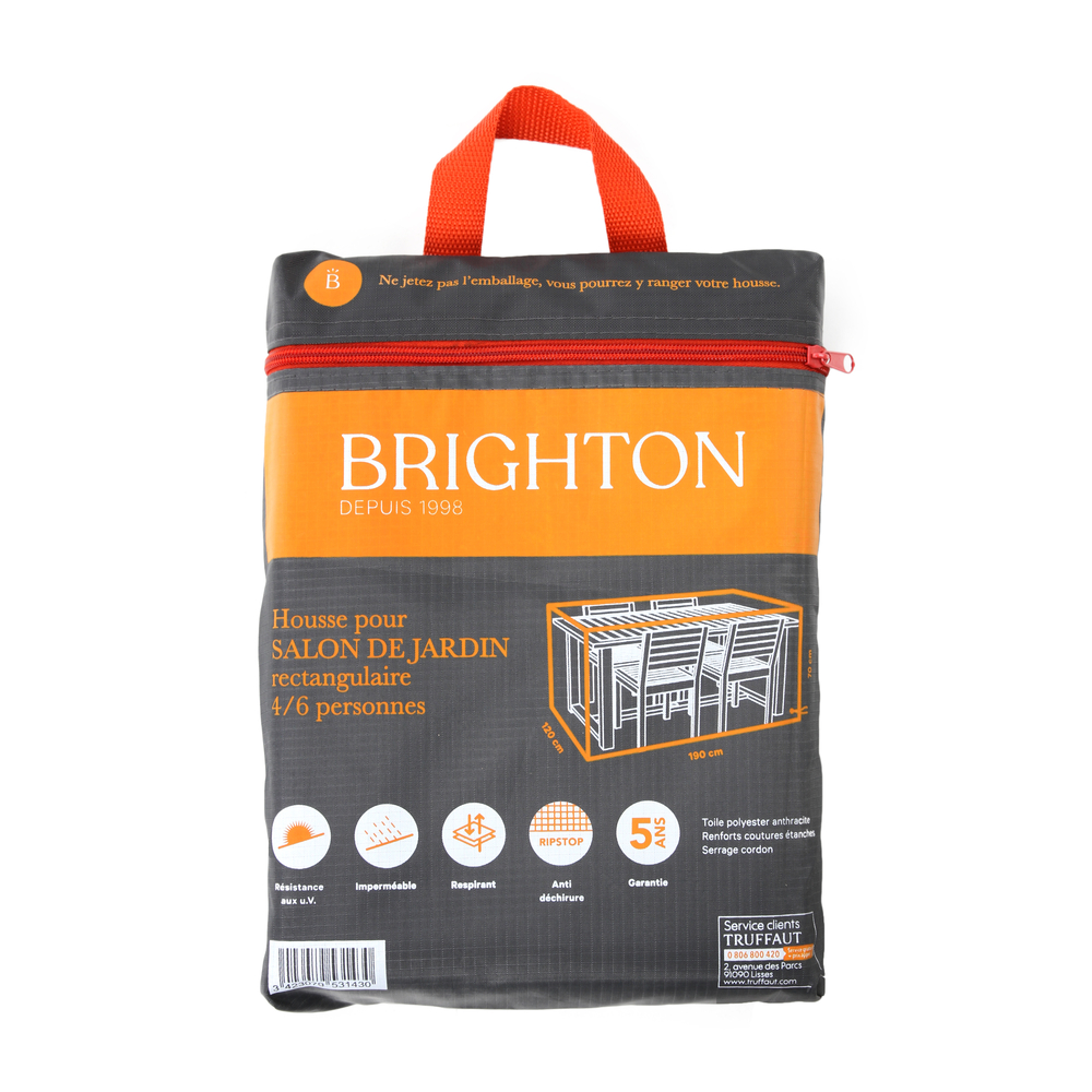 HOUSSE TBL RECT+CHS 4-6P BRIGH-(953143)