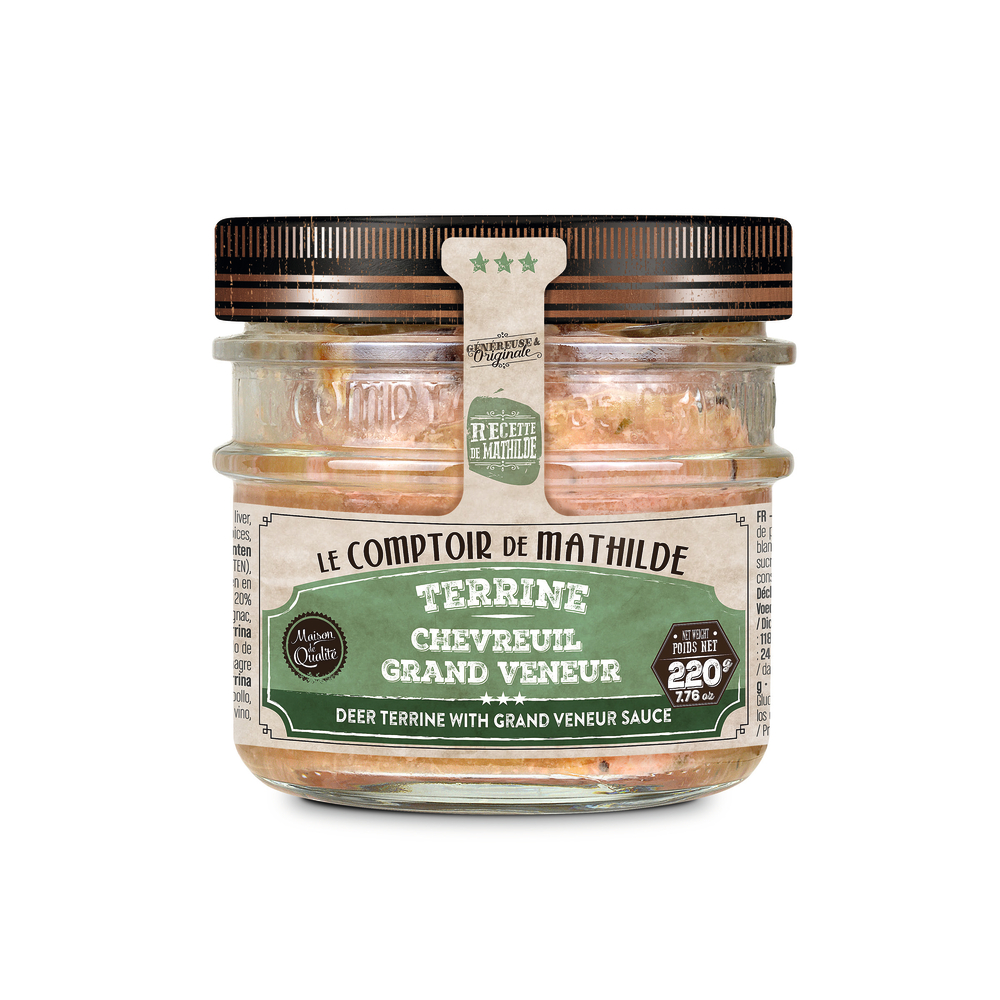 Terrine chevreuil grand veneur 220g