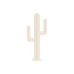 Cactus de jardin blanc à monter soi-même - H 120cm