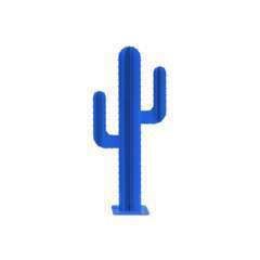 Cactus de jardin bleu à monter soi-même - H 100cm