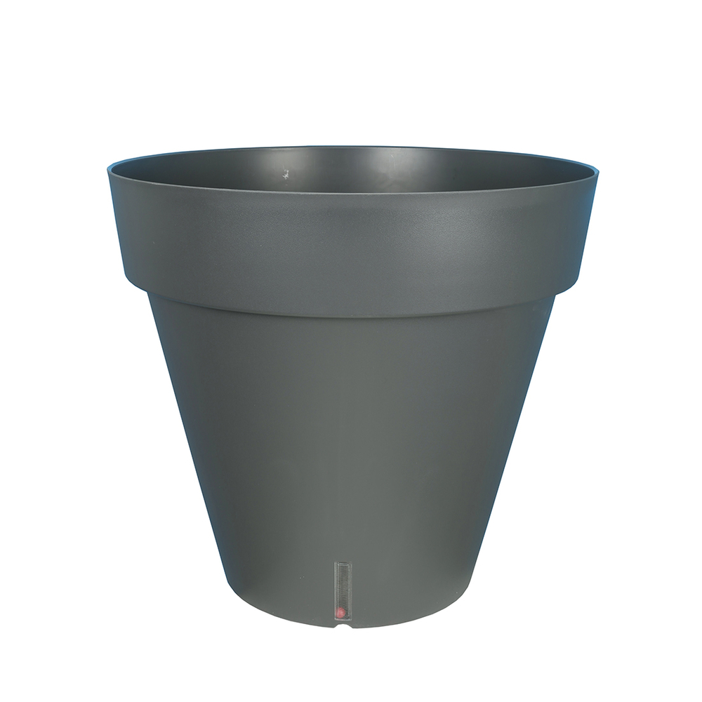 Pot Loft à réserve d'eau, 100% recyclable gris - D.40xH.36cm