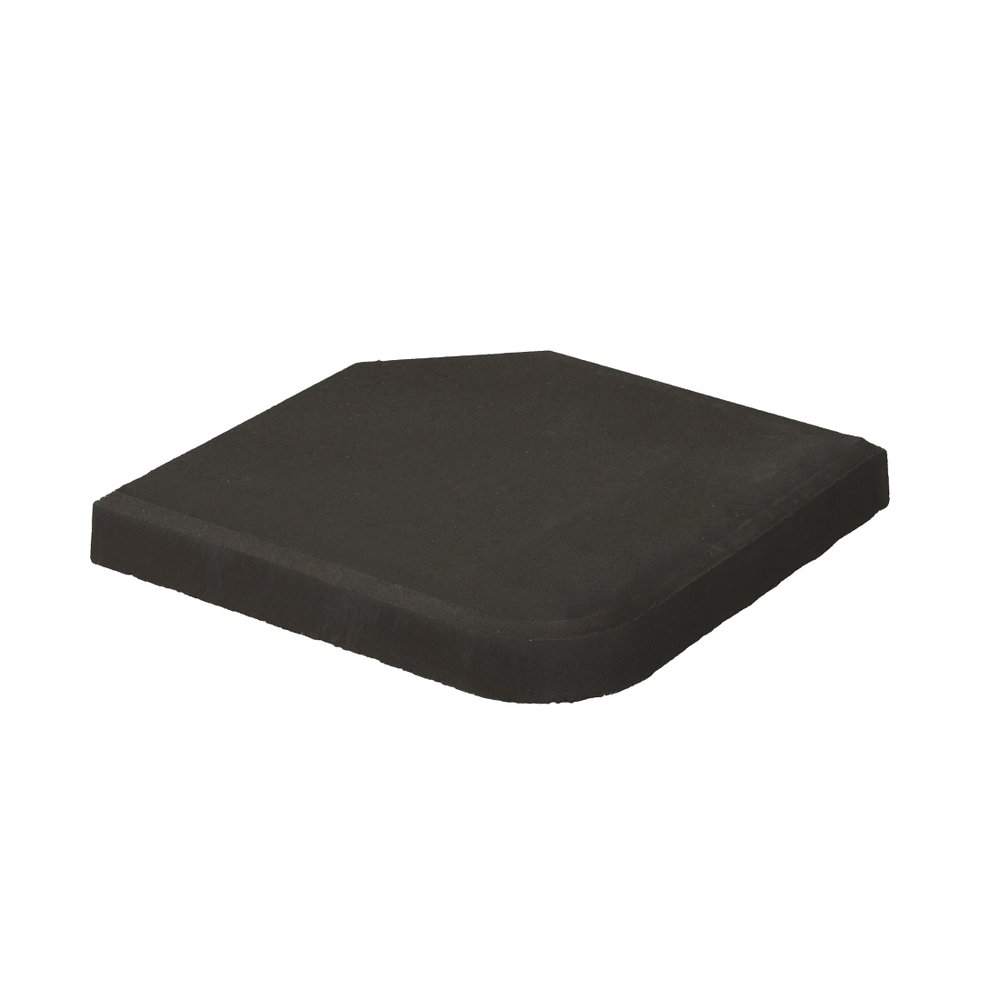 Pied parasol GOMO 25 kg ECO noir béton moulé.