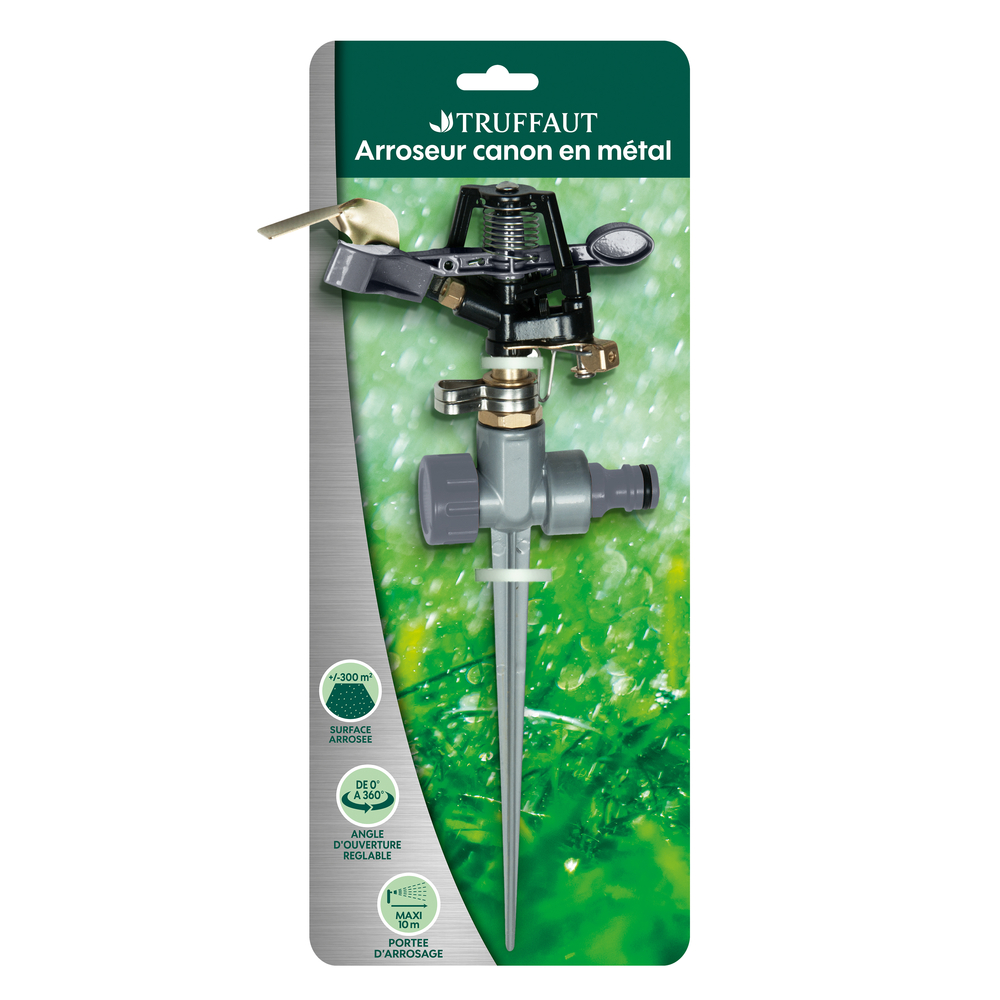 Arroseur Rotatif Canon Sur Pic en métal - Surface maxi 300m²