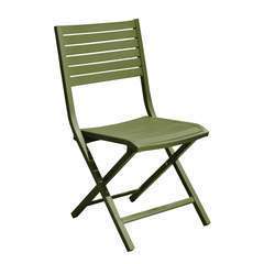 Chaise Lucca vert 53X46 H 87 cm