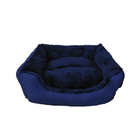 Sofa doux Navy bleu pour chien L. 60 cm