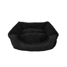 Sofa doux Navy noir pour chien L. 60 cm