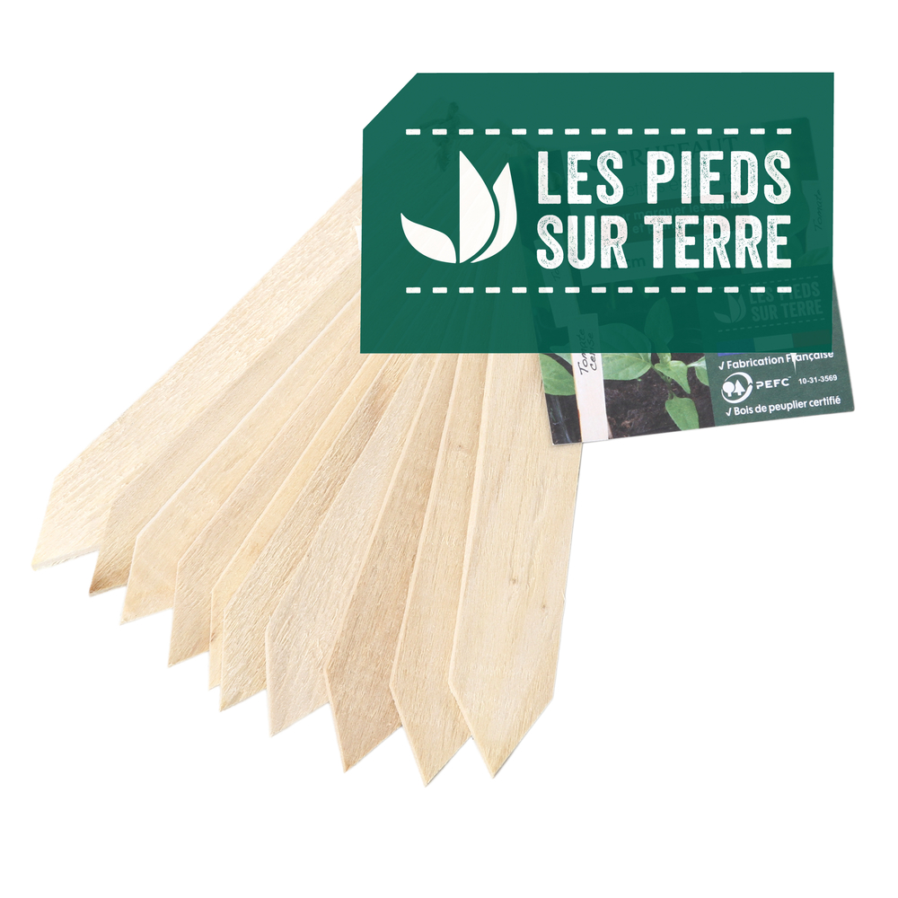 LOT ETIQUETTES BOIS L15 CM-(955009)