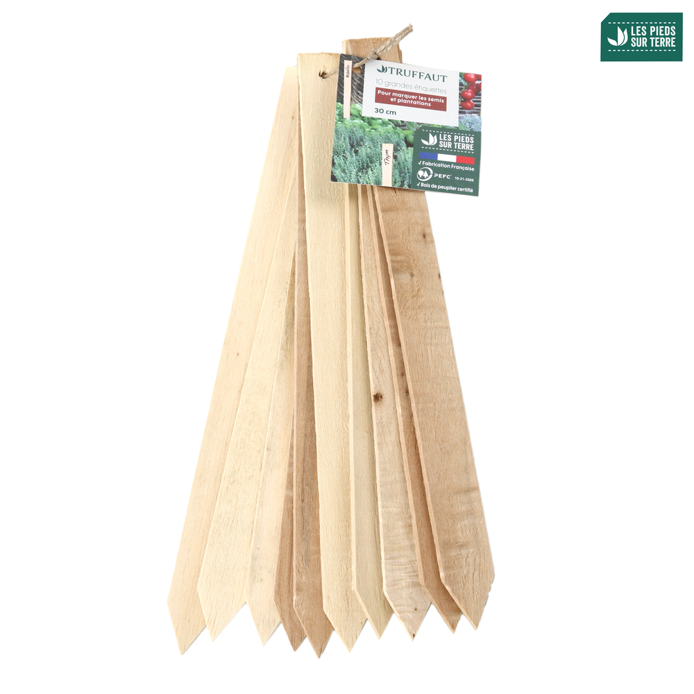 LOT ETIQUETTES BOIS L30 CM-(955010)