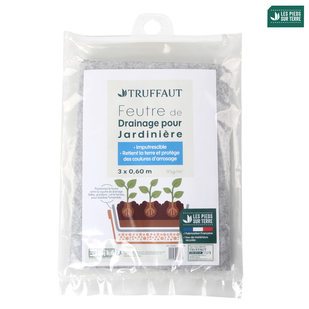Feutre de drainage en sachet 0,6 x 3 m