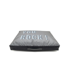 Matelas Rock imperméable déhoussable noir L80cm pour chien