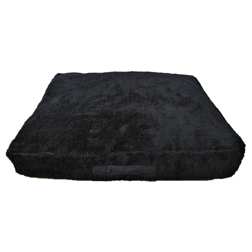 Matelas fourrure pour chien L100cm noir