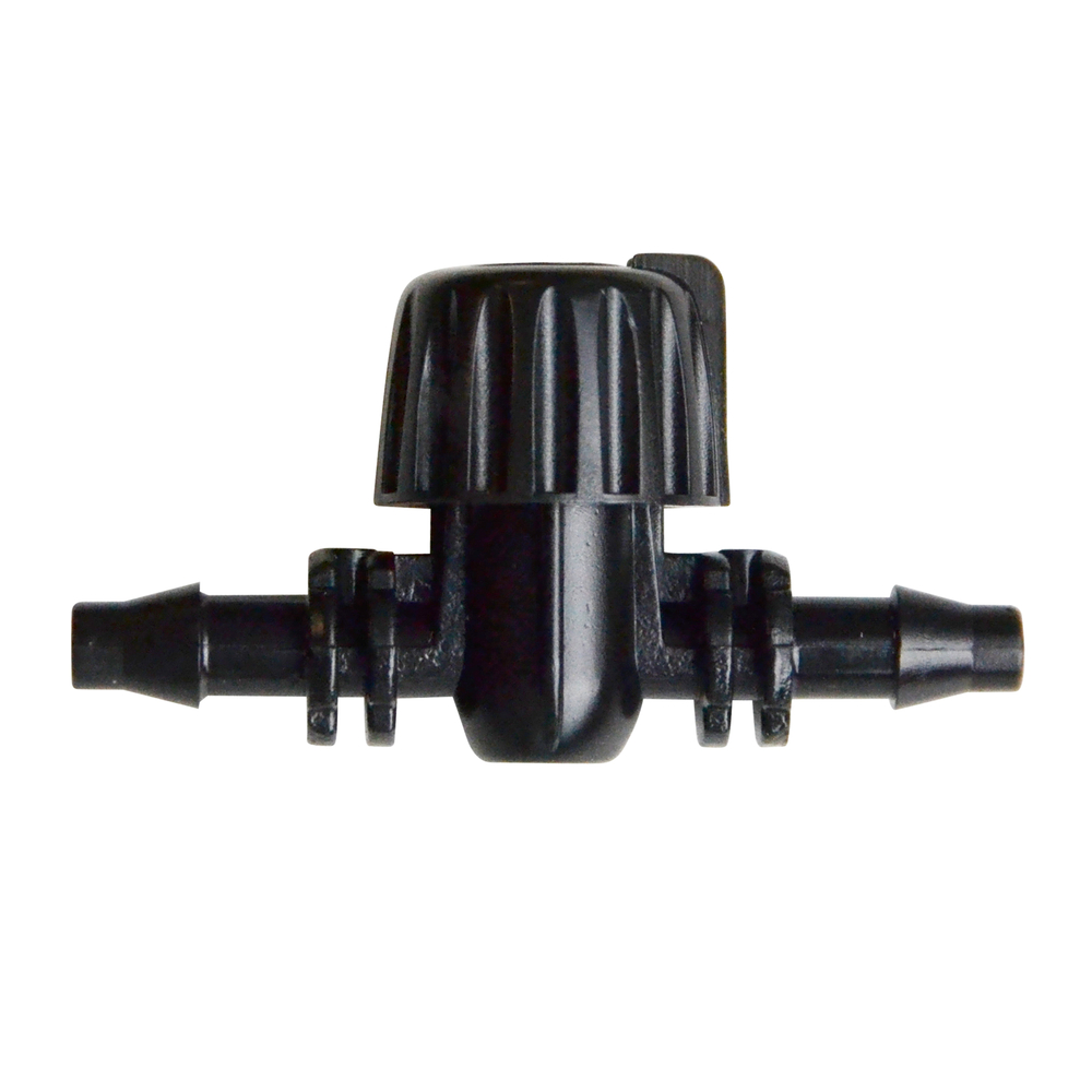 2 Vannes d'arrêt cannelées pour arrosage goutte à goutte 4X6 mm