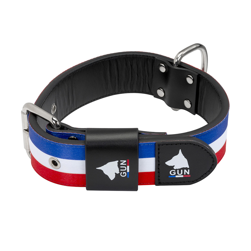 Collier Gun Big pour chien : tricolore XXL