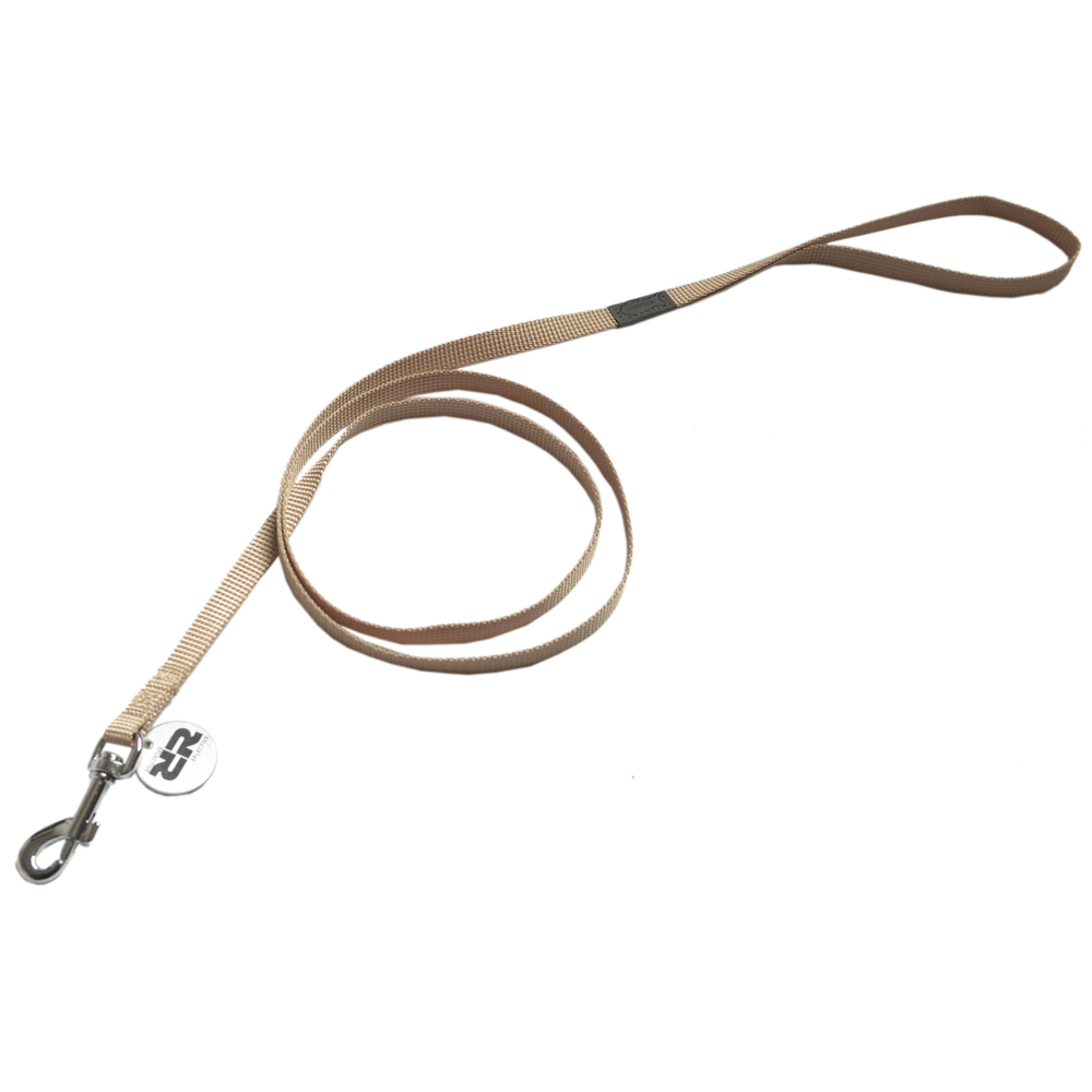 Laisse chat basic line 1,20 m beige pour chien