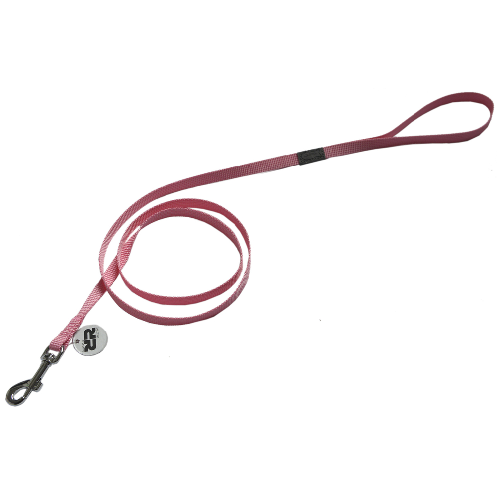 Laisse chat basic line 1,20 m rose pour chat