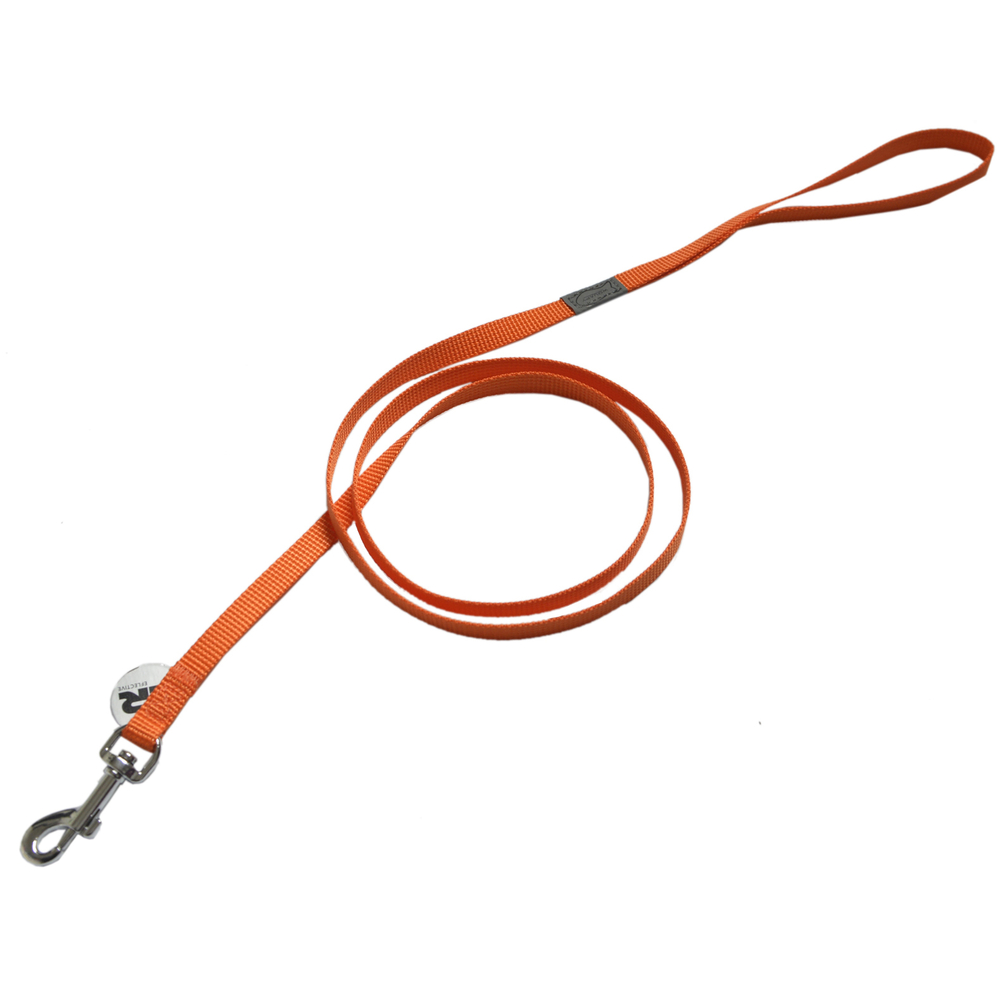 Laisse chat basic line 1,20 m orange pour chat